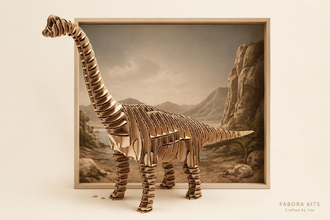 Brachiosaurus Wooden Model